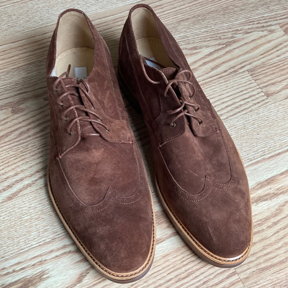 Joseph Abboud Shoes Joseph Abboud Brown Suede Oxford Shoes Poshmark
